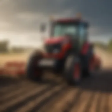Enhanced Plowing with Modern Implements Advanced plowing implement in action