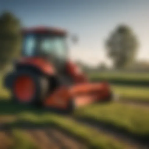 Mower King Flail Mower in an agricultural field