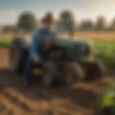 A visual representation of the benefits of farmer loans on sustainability
