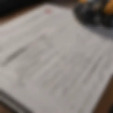 Leasing Paperwork and Calculations Close-up of tractor leasing paperwork and calculations