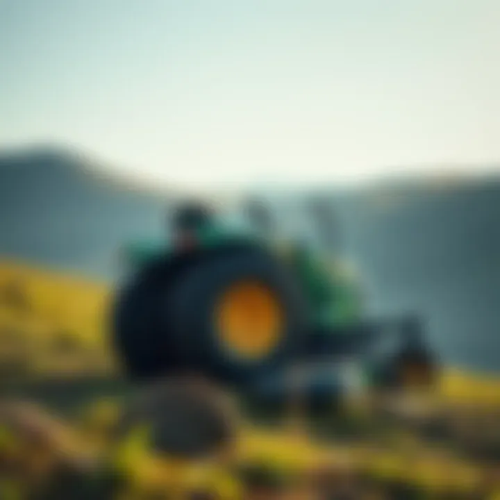 Innovative zero turn tire on a slope