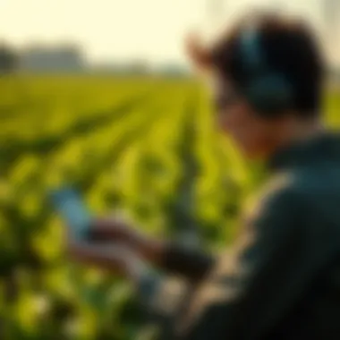 Precision Agriculture Technology Overview Illustration of precision agriculture technology