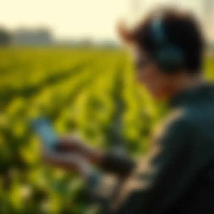 Precision Agriculture Technology Overview Illustration of precision agriculture technology