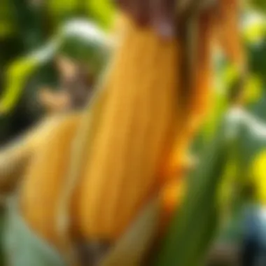 Harvested Sweet Corn Showcasing Yield Success Harvested sweet corn showcasing yield success