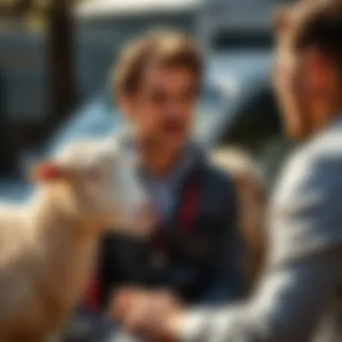 Consultation with an expert on lamb nutrition.