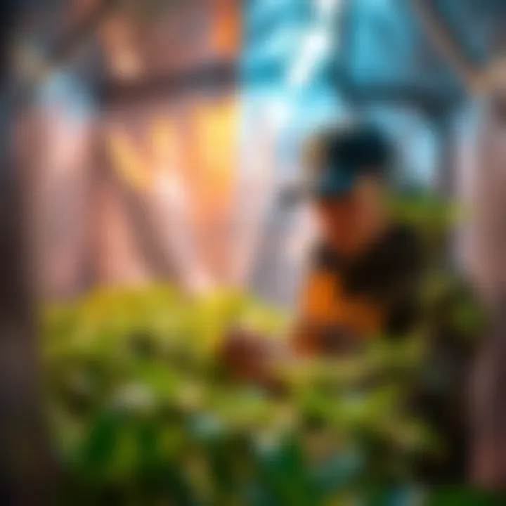 Temperature Control for Optimal Growth Temperature regulation in a grow tent with fan assistance