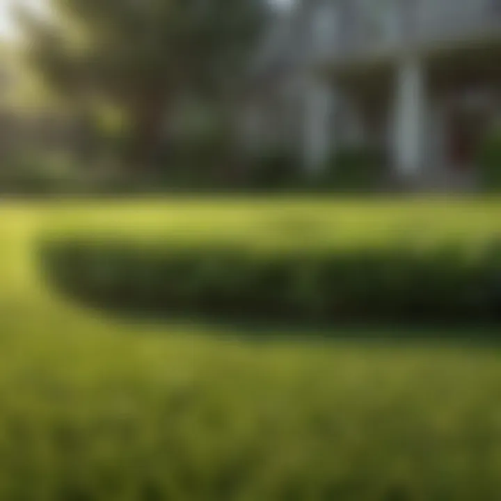 A well-maintained lawn showcasing healthy zoysia grass