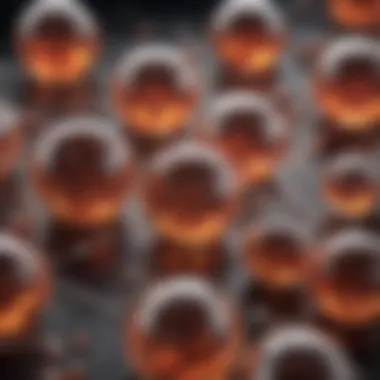 PFAS Molecules in Packaging Illustration depicting PFAS molecules in packaging materials