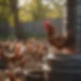 Innovative poultry feeder design showcasing functionality