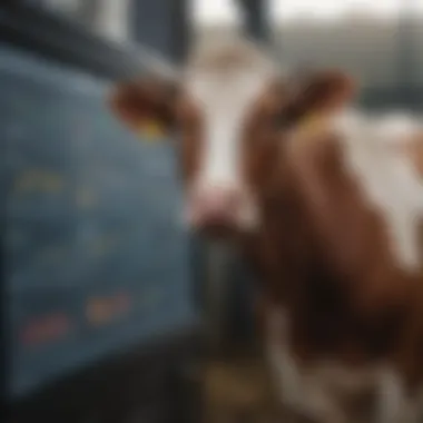 Data analysis dashboard for livestock health tracking