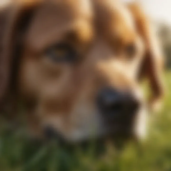 Close-up of dog urine-resistant grass variety