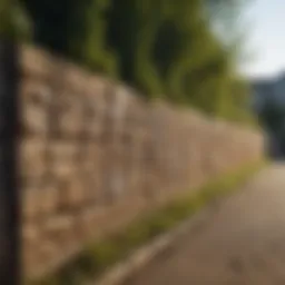 Illustration showing various types of retaining walls