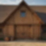 Architectural details of a Sand Creek barn showcasing traditional craftsmanship