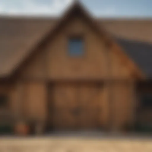 Architectural details of a Sand Creek barn showcasing traditional craftsmanship