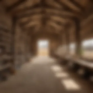 Functional Layout of Sand Creek Barns Interior view highlighting the functionality and layout of a Sand Creek barn