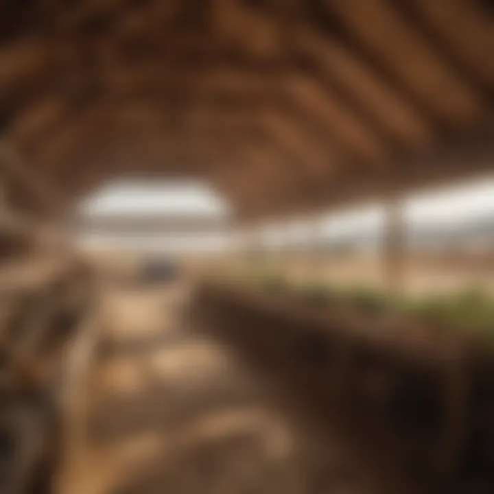 Modern Sand Creek barn in use for community agricultural activities