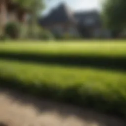A lush green lawn showcasing a smooth and level surface