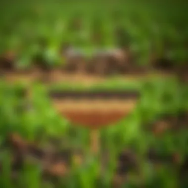 Diagram illustrating soil types prevalent in West Texas for lawn care