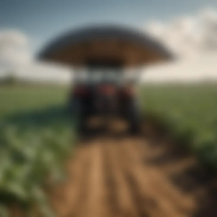 A lush field demonstrating the effects of canopies on crop yield