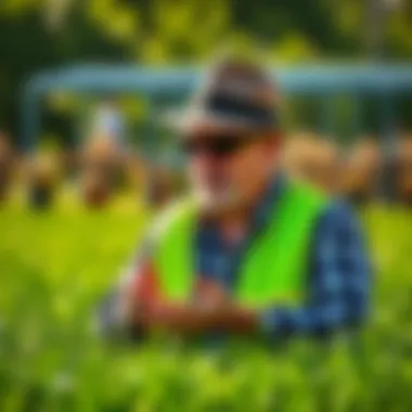 Expert Discussing Sod Maintenance Techniques Expert discussing sod maintenance techniques