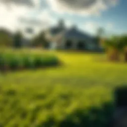 Lush sod installation in Orlando landscape