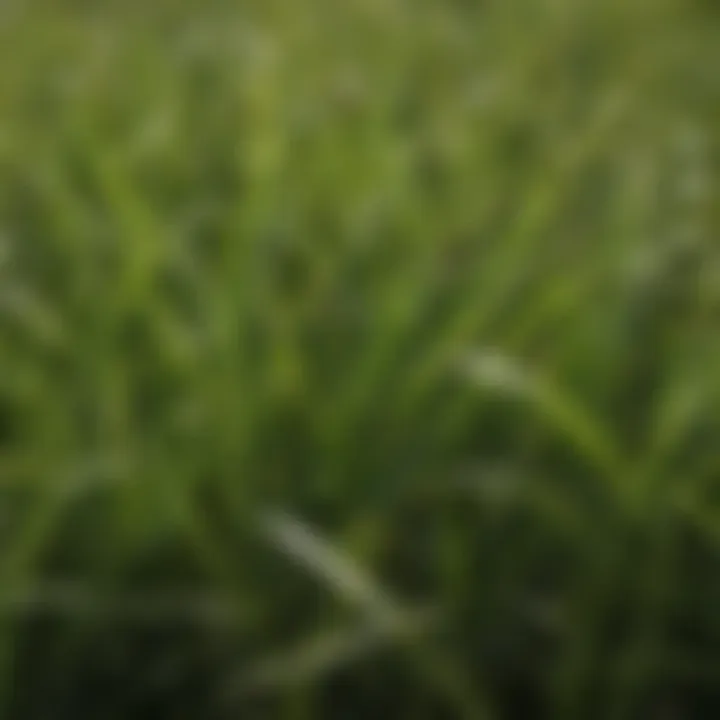 Close-up of zoysia grass seeds