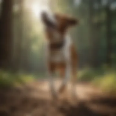 SportDog NoBark device in action on a dog