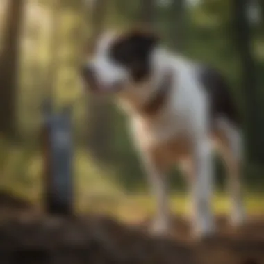 Effective Usage of SportDog NoBark by Dog Owners Dog owner using the SportDog NoBark device
