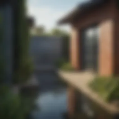 Innovative Rainwater Harvesting Solutions A rainwater collection system in a residential area