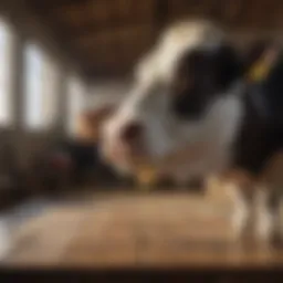 Sustain III cattle bolus showcased on a farm table