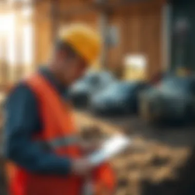 Evaluating site conditions for construction