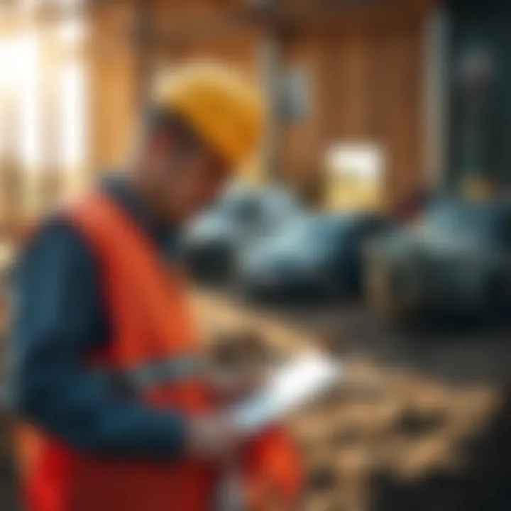 Evaluating site conditions for construction