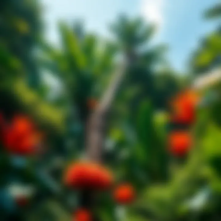 Vibrant Canopy of the Amazon A vibrant canopy of the Amazon Rainforest showcasing diverse flora.