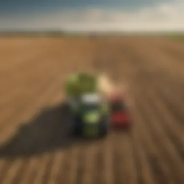 Operational Excellence in Modern Agriculture Claas harvester operating efficiently in a vast field