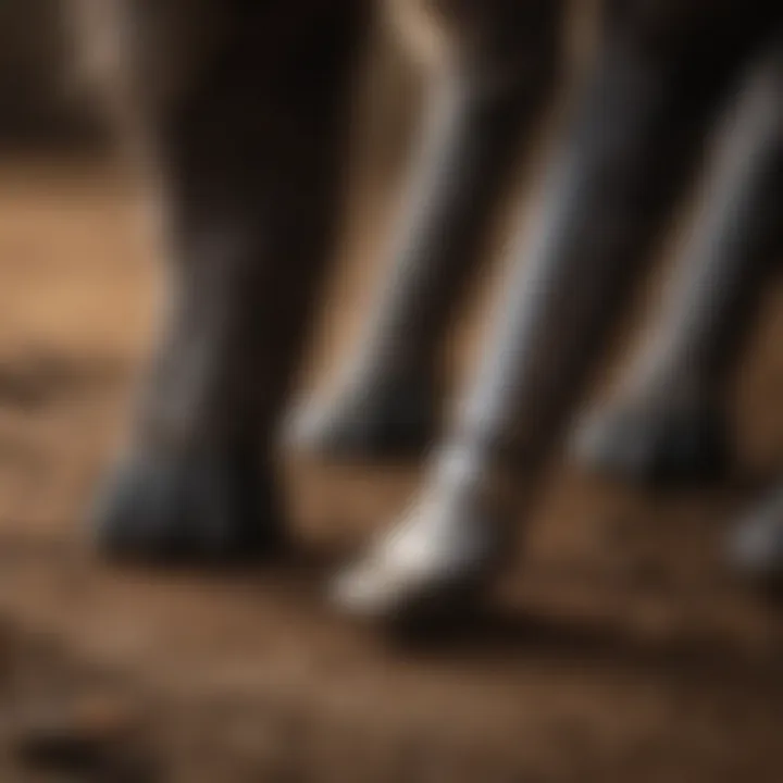 Different types of hoof rasps arranged