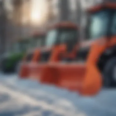Types of Snowblower Carriers Different types of snowblower carriers displayed side by side