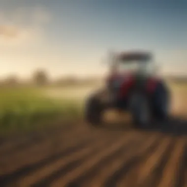 A farmer utilizing high-quality sprayers in a vibrant crop field