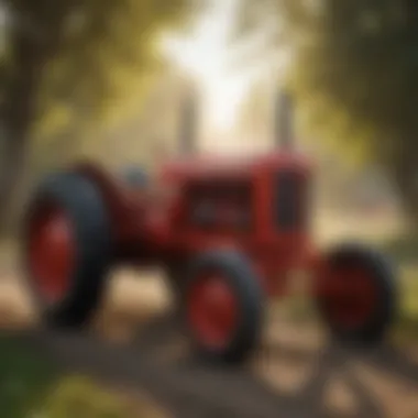Evolution of Tractors Historical evolution of tractors depicted through various models.