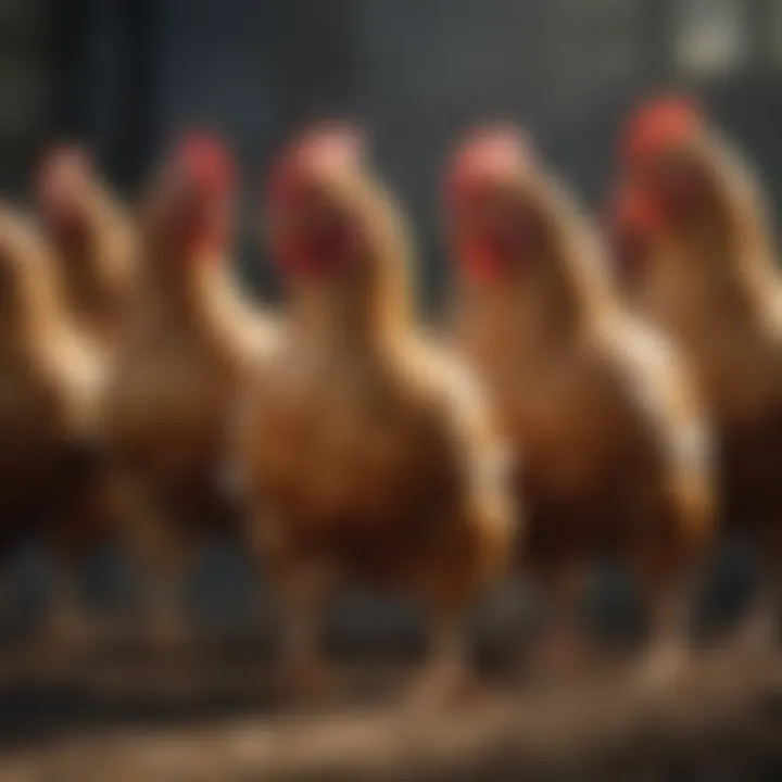 Chicken thriving from dietary enhancements