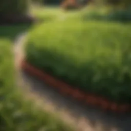 A lush centipede grass lawn in full growth