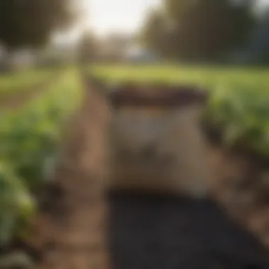 Sustainable Practices with Trimbags Visual representation of sustainable practices in agriculture involving trimbags