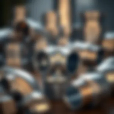 Versatile Stainless Steel Pipe Fittings A variety of stainless steel pipe fittings including a 1 inch pipe nipple, emphasizing versatility.