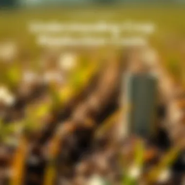 Infographic illustrating the cost breakdown of crop production