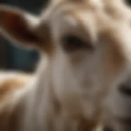 Goat showing signs of mastitis