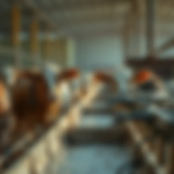 Supporting Livestock with Arena Waterers Arena waterers in use on a sustainable farm, supporting livestock hydration
