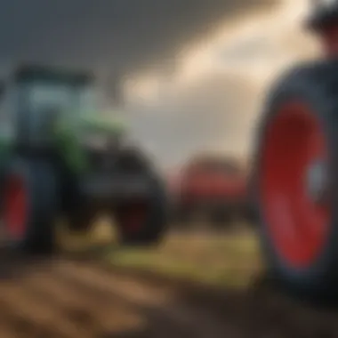 Integration in Precision Farming Illustration of the integration of automatic winch systems in precision farming.