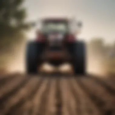 A farmer utilizing a dry manure spreader demonstrating best practices