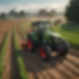 A digital dashboard showcasing EAS functionalities in agriculture