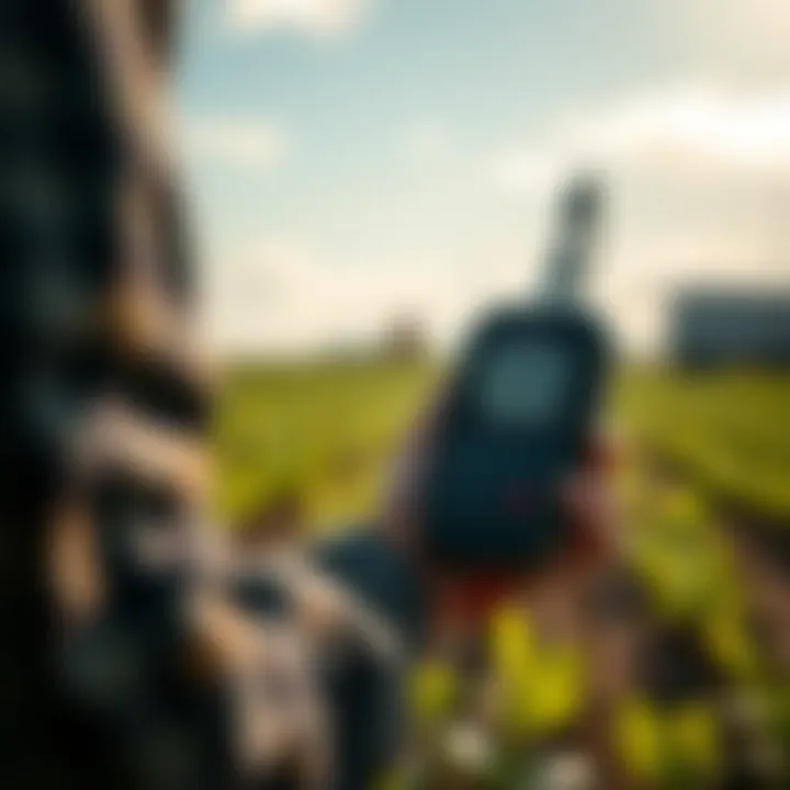 Using Advanced EC Meters Modern EC meter being used in a field environment