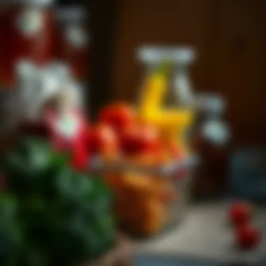 Safe Food Storage Practices A visual guide depicting safe food storage practices